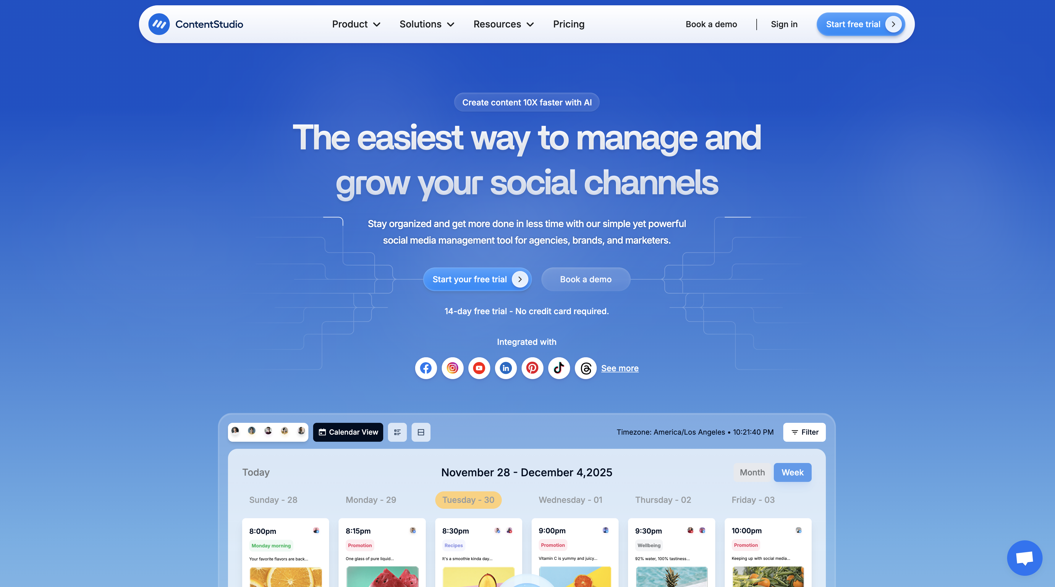 ContentStudio – All-in-One Social Media Management & Automation - AItrendytools